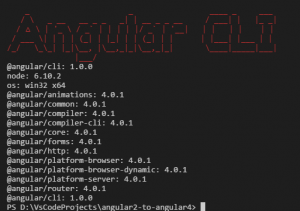updated to angular4